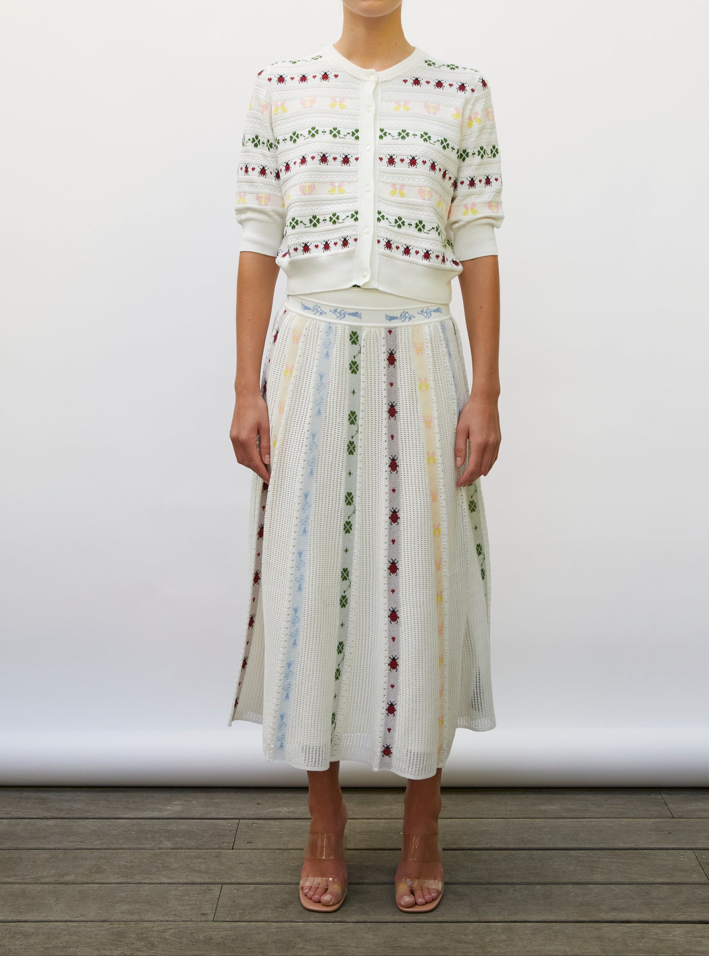 Molli Espoir Cardigan with Charms Details