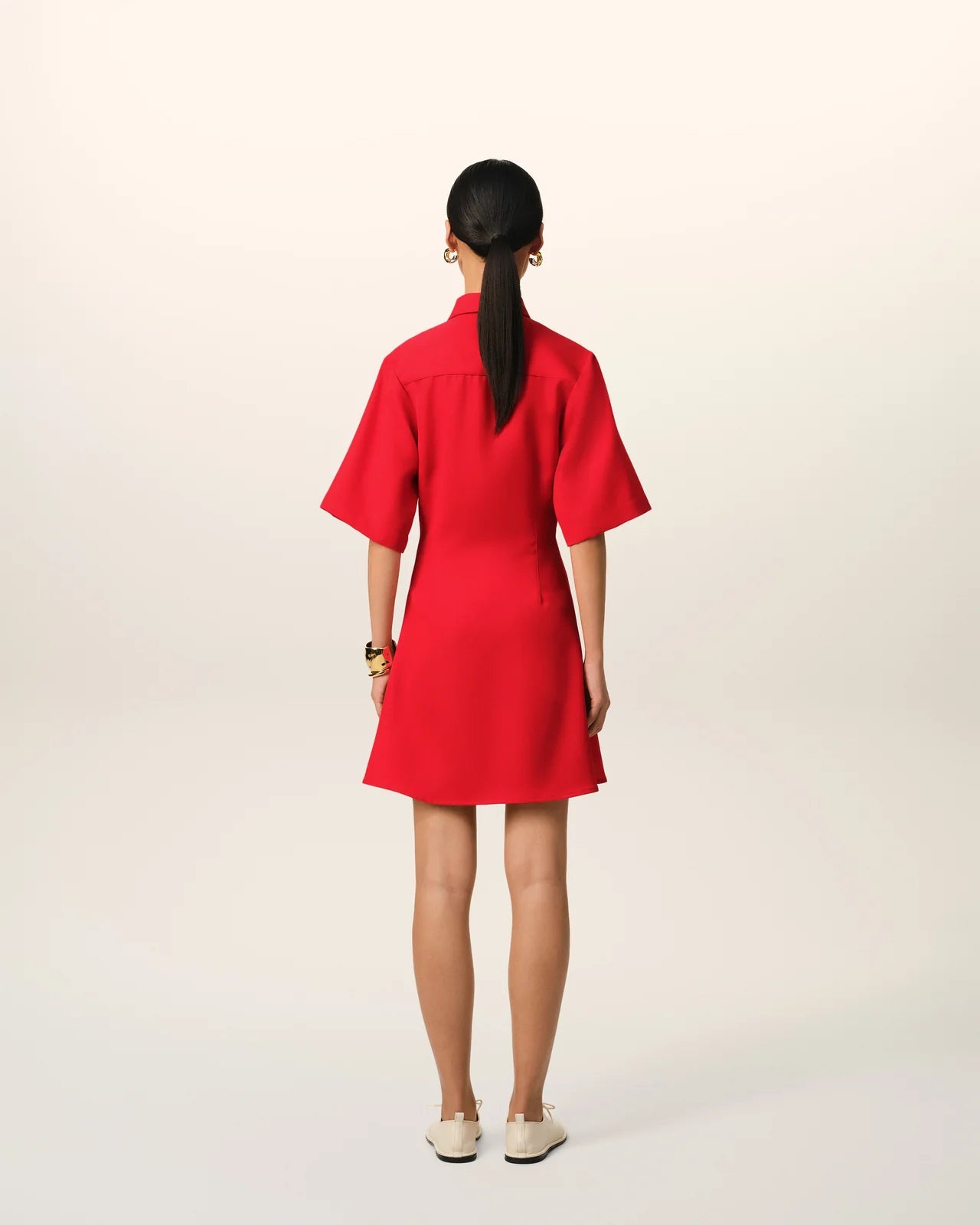 Ami Short Sleeve Shirt Dress