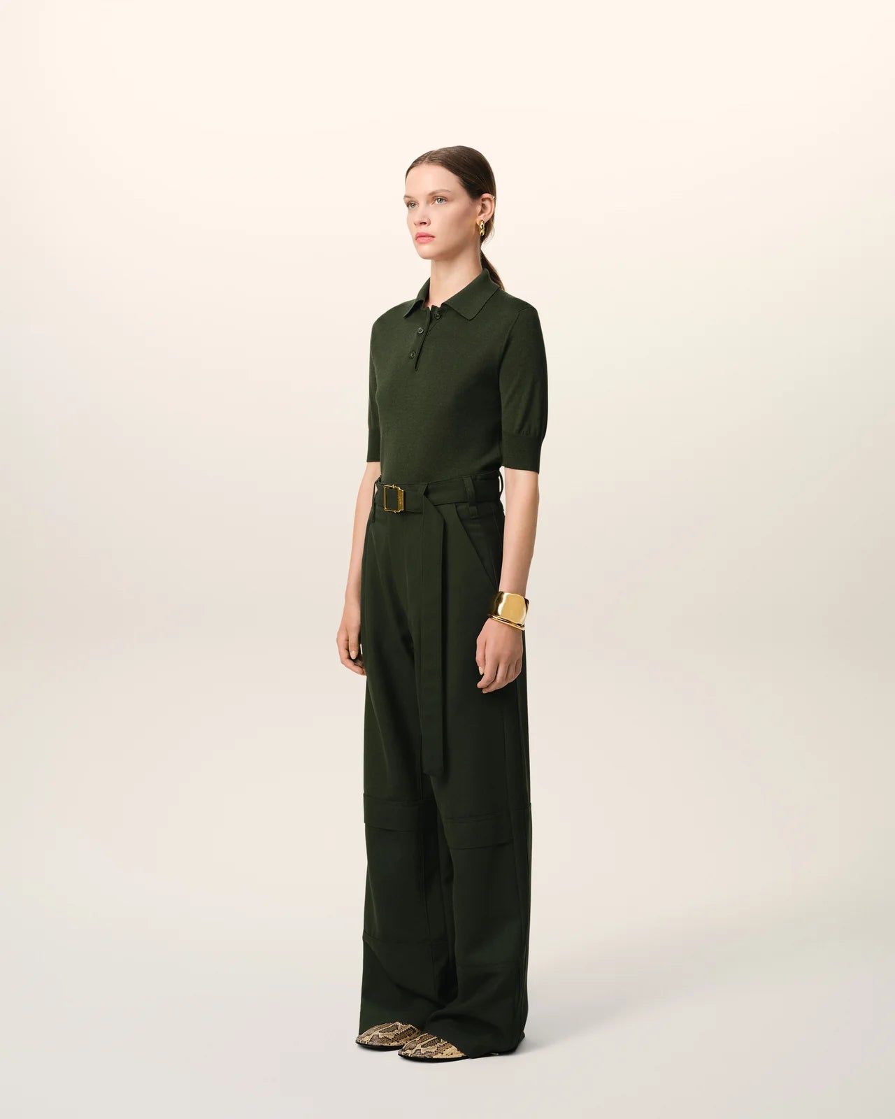 Ami Green Tonal Ami de Coeur Polo
