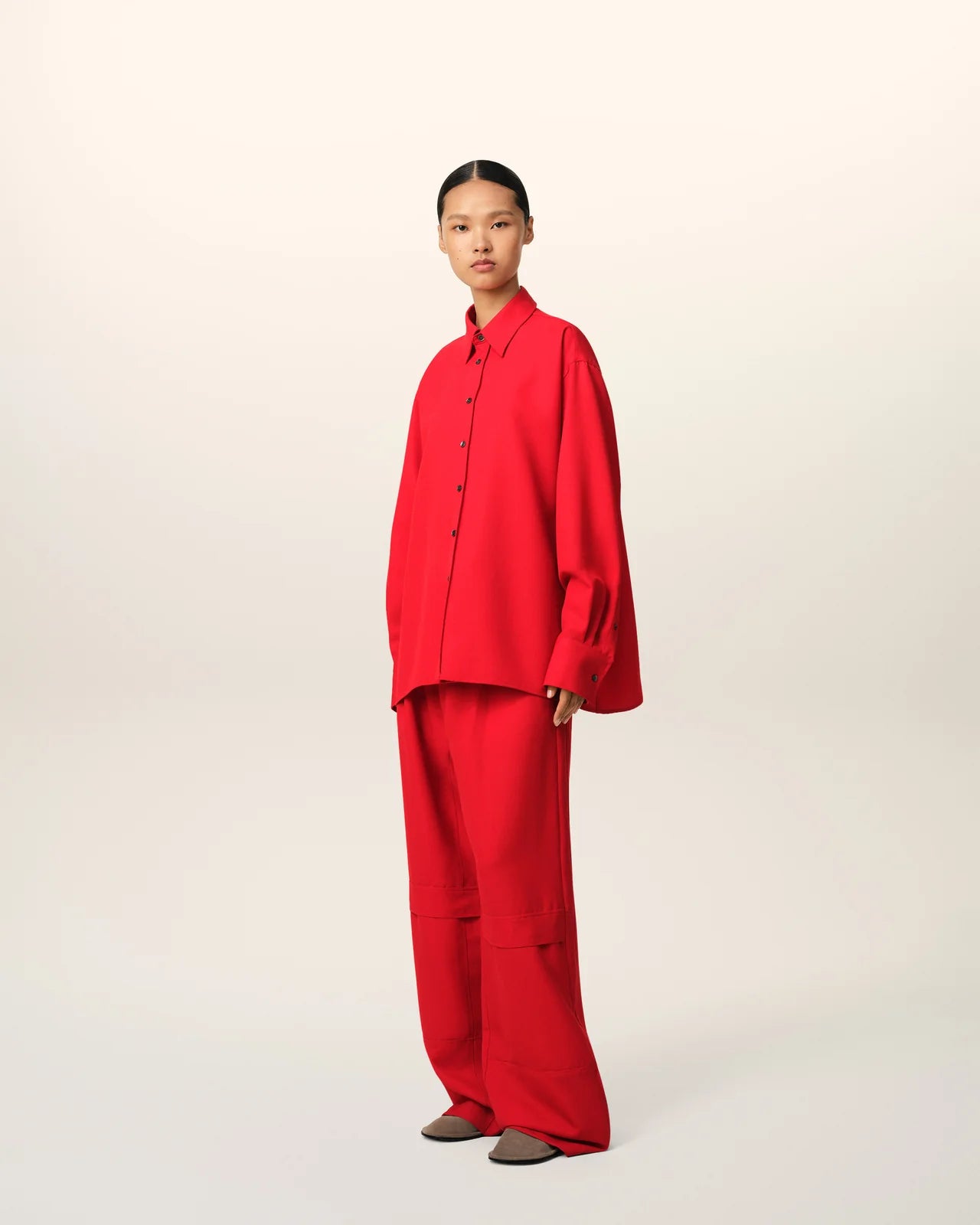 Ami Back Slit Oversized Shirt