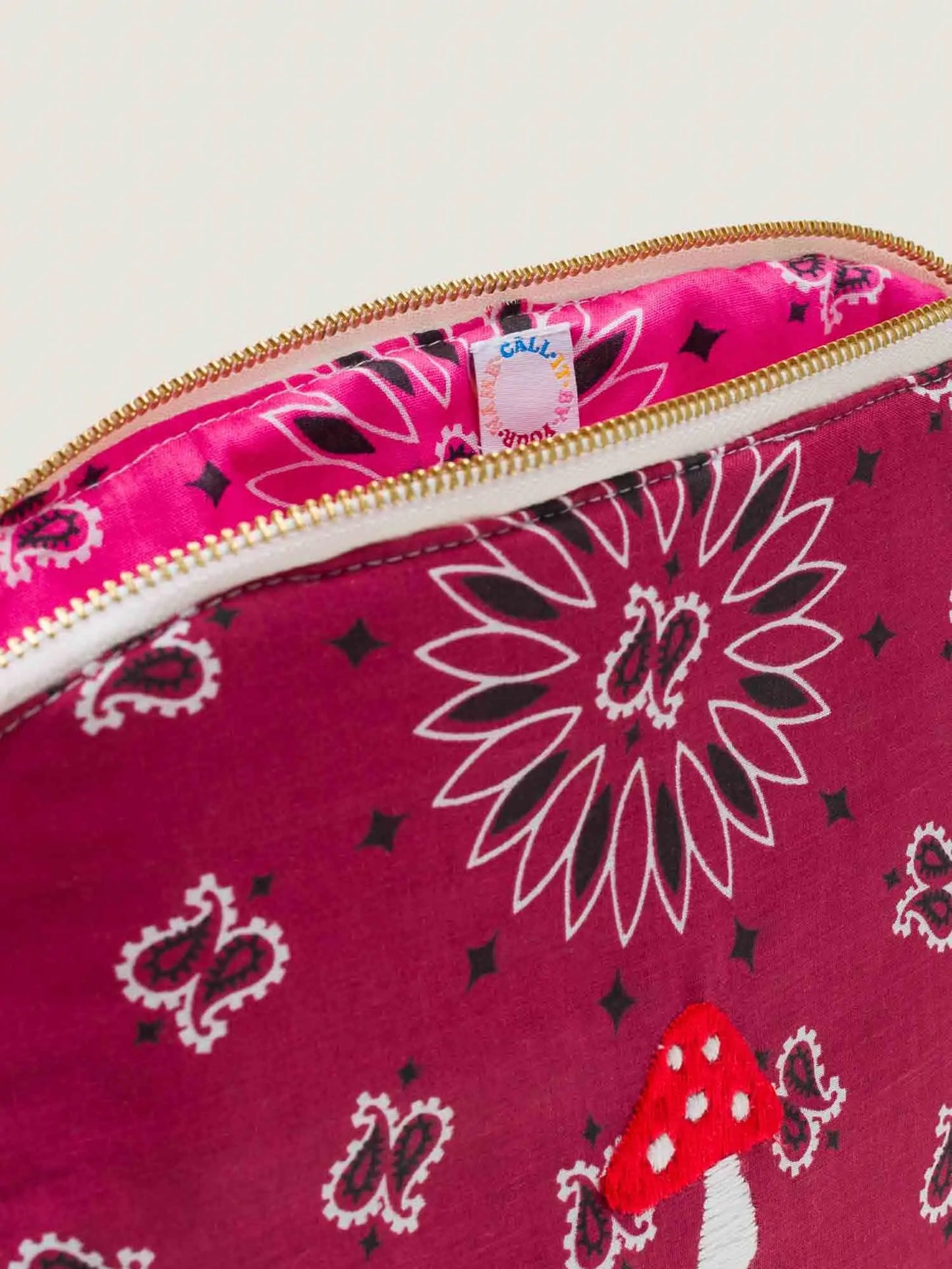 Call It By Your Name Vanity Pouch - Champignon - Large