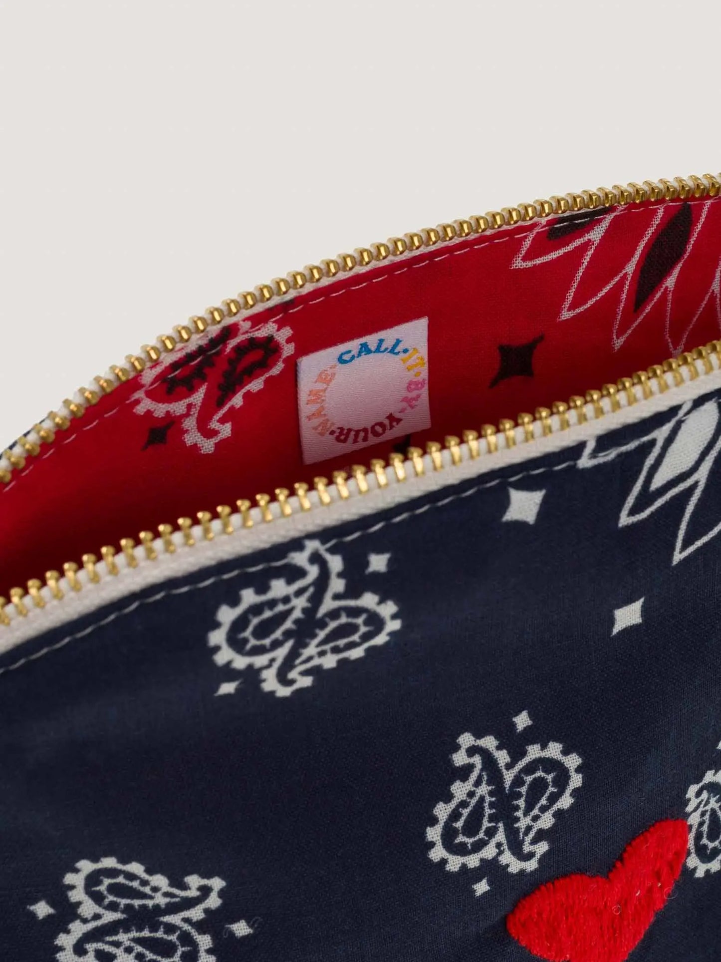 Call It By Your Name Vanity Pouch - Heart - Small