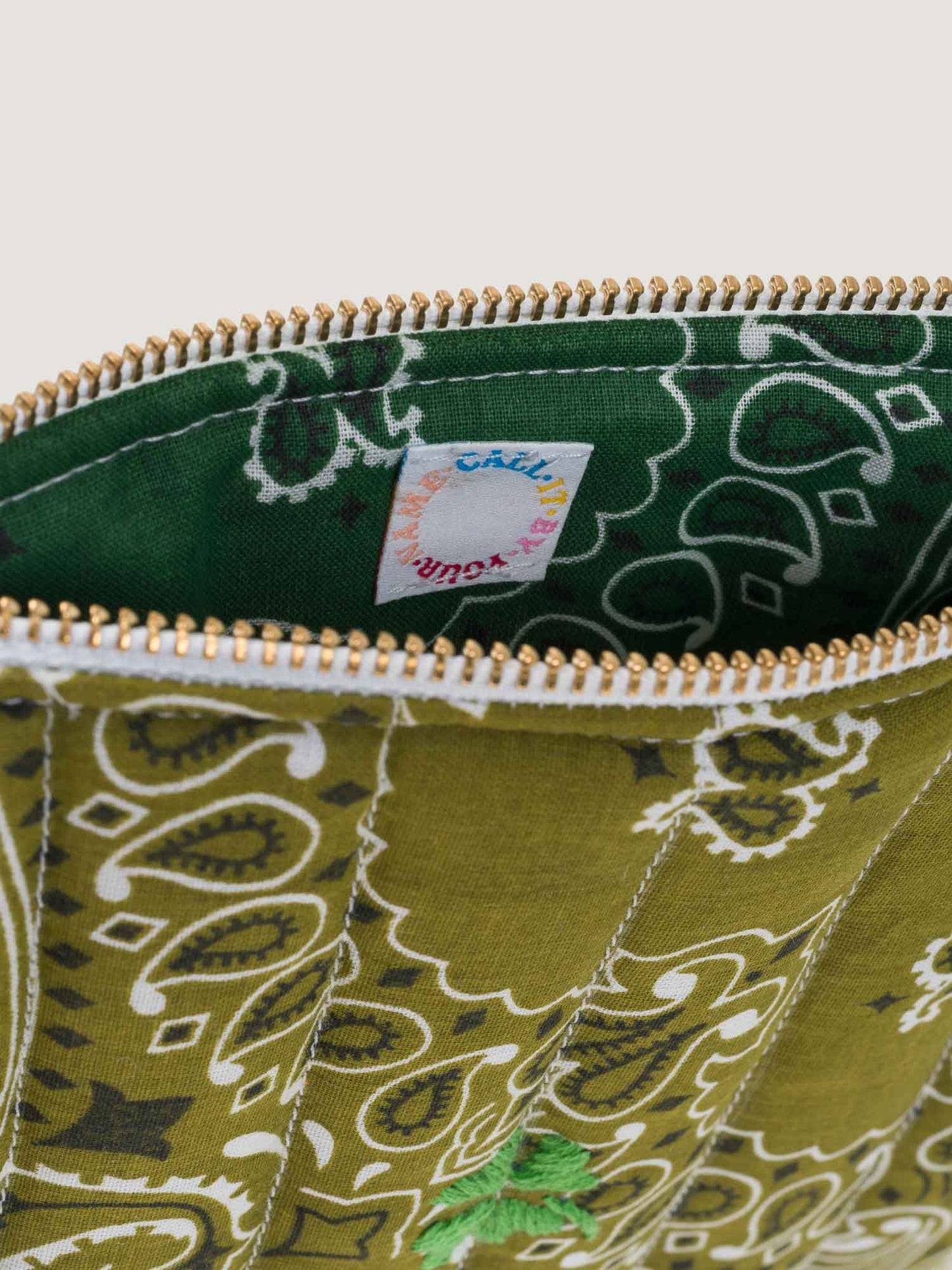 Call It By Your Name Mini Zipped Quilted Pouch