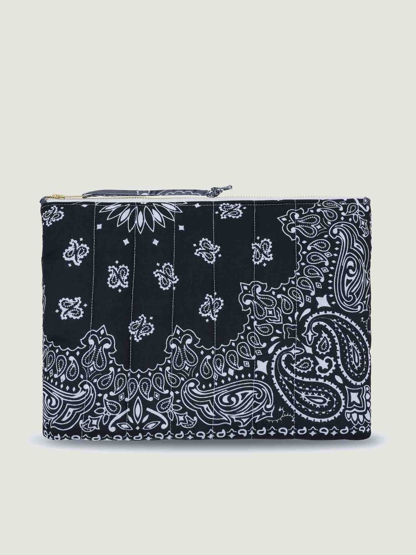 Call it by your name Zipped Quilted Pouch - Patchwork