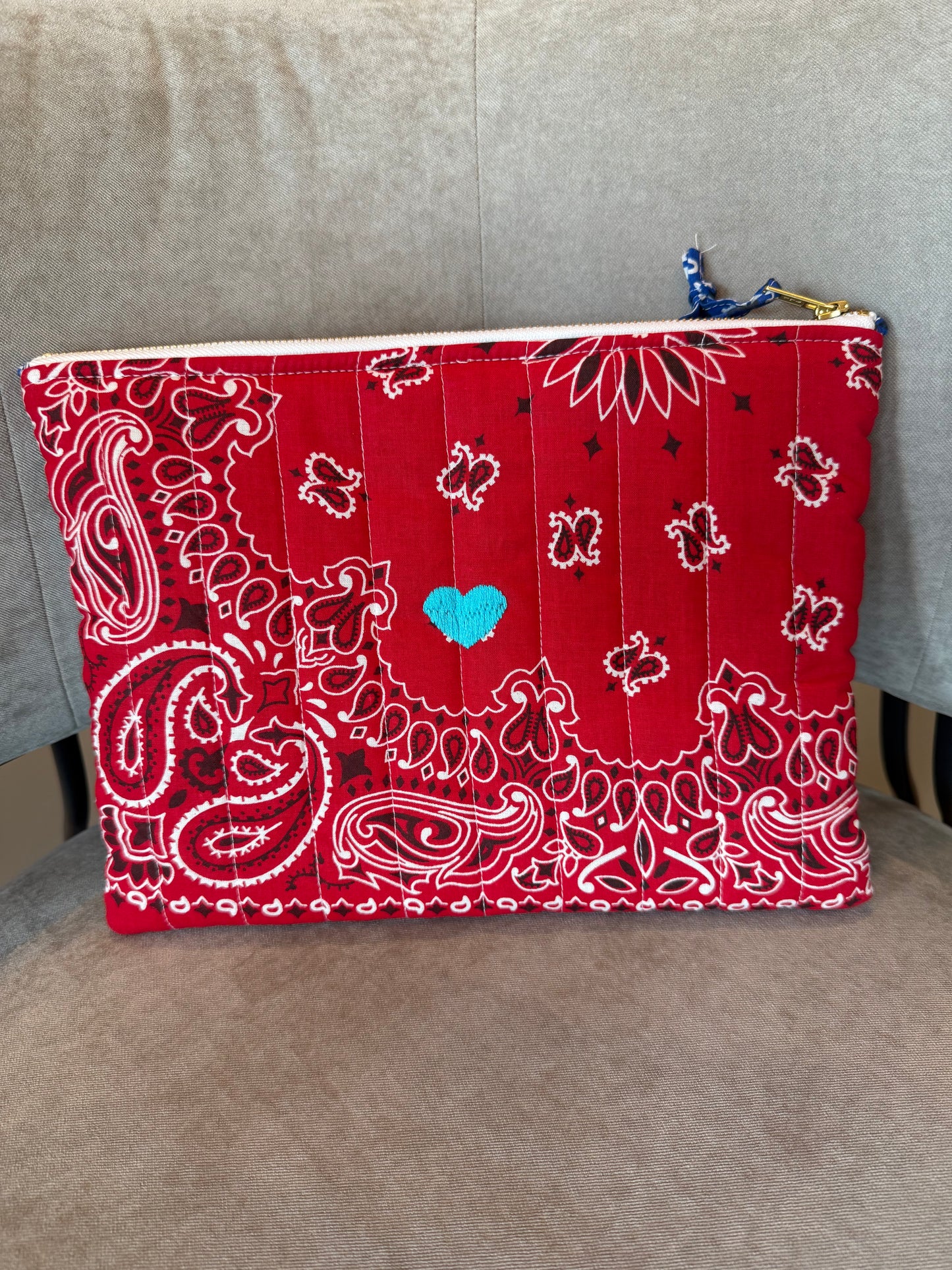Call It By Your Name Zipped Quilted Pouch