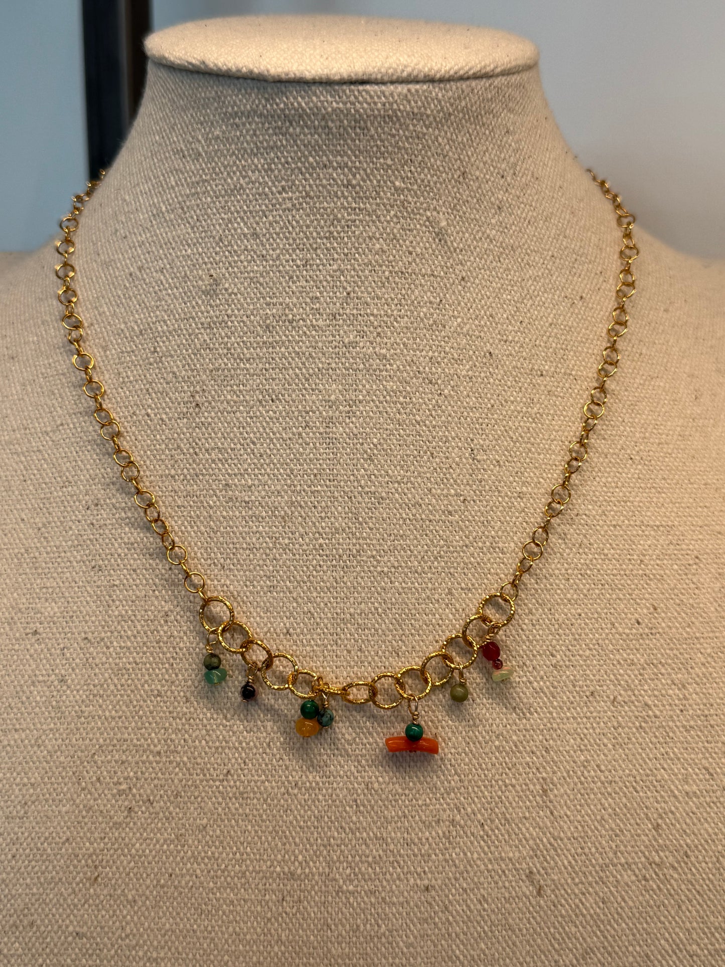Par Coeur Multico Opales Necklace