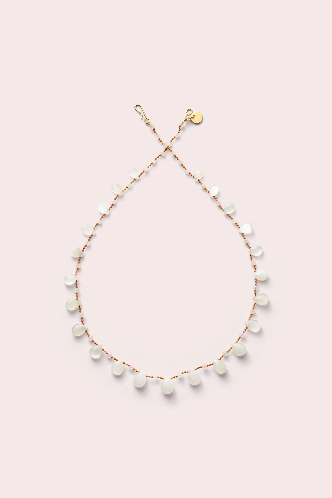 Ivarene Alcyona Drops & Beads White Moonstone Necklace
