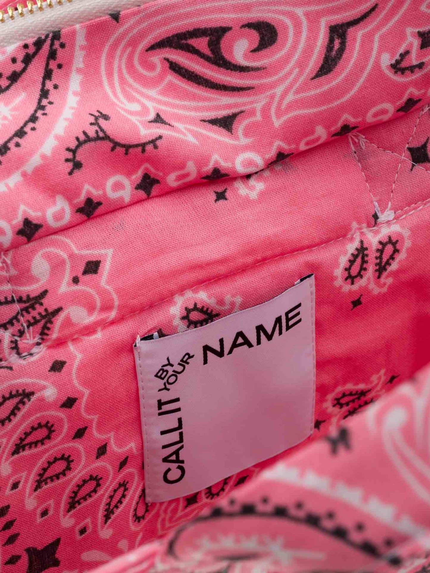 Call It By Your Name Mini Quilted Cabas Tote Bag - Happy Face