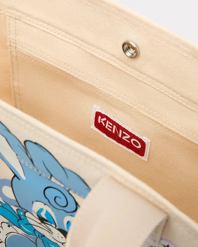Kenzo Cartoon Small Canvas Tote Bag