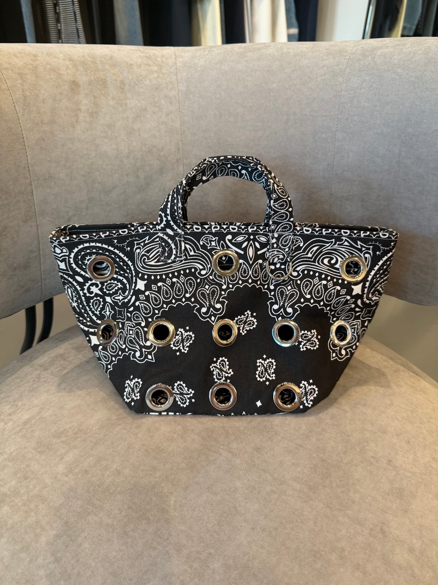 Call It By Your Name Eyelet Mini Basket