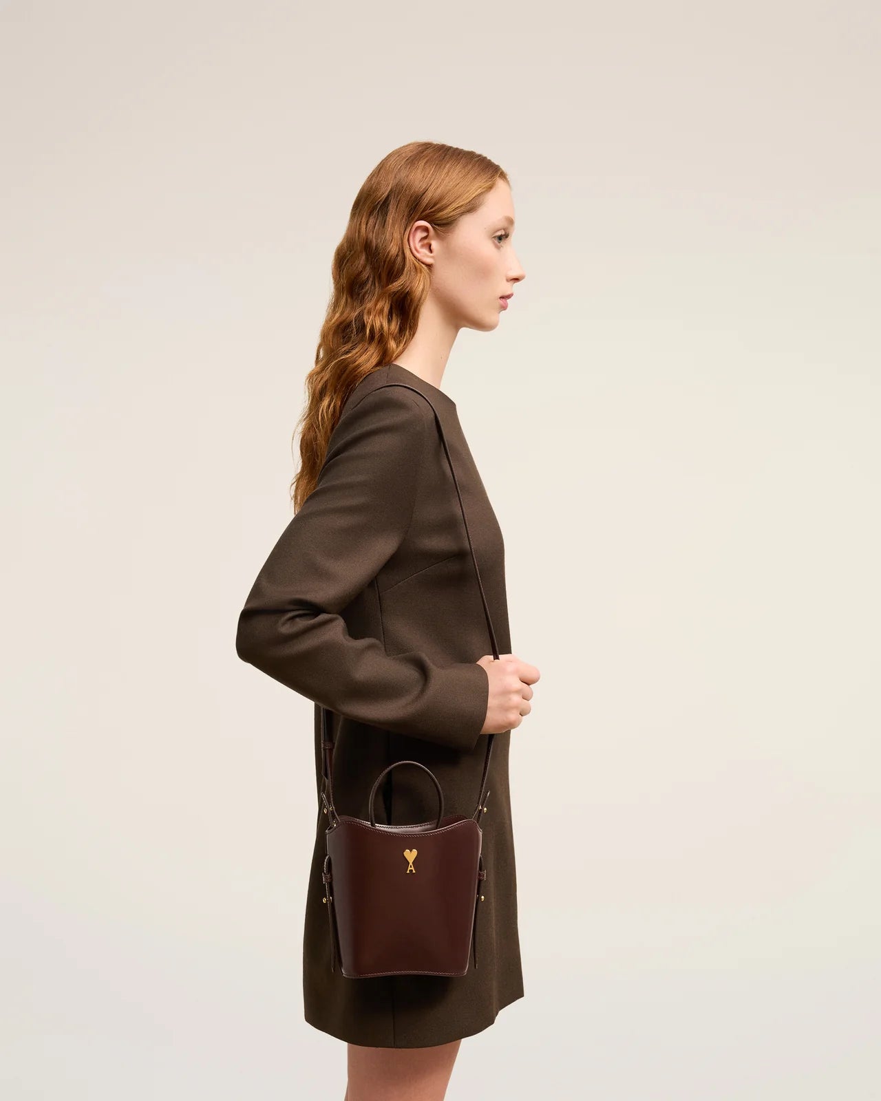 Ami Paris Paris Mini Bucket Bag