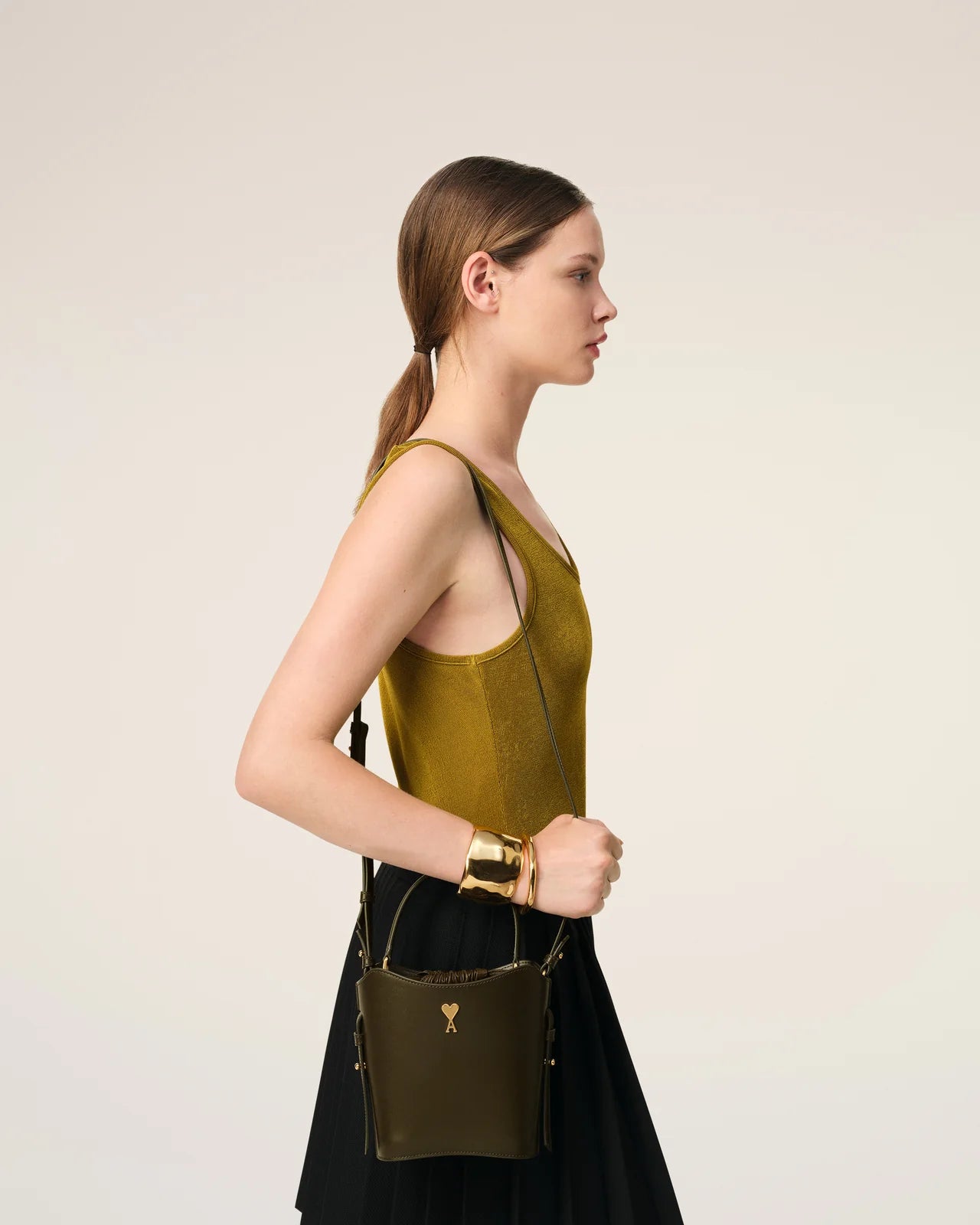 Ami Paris Paris Mini Bucket Bag