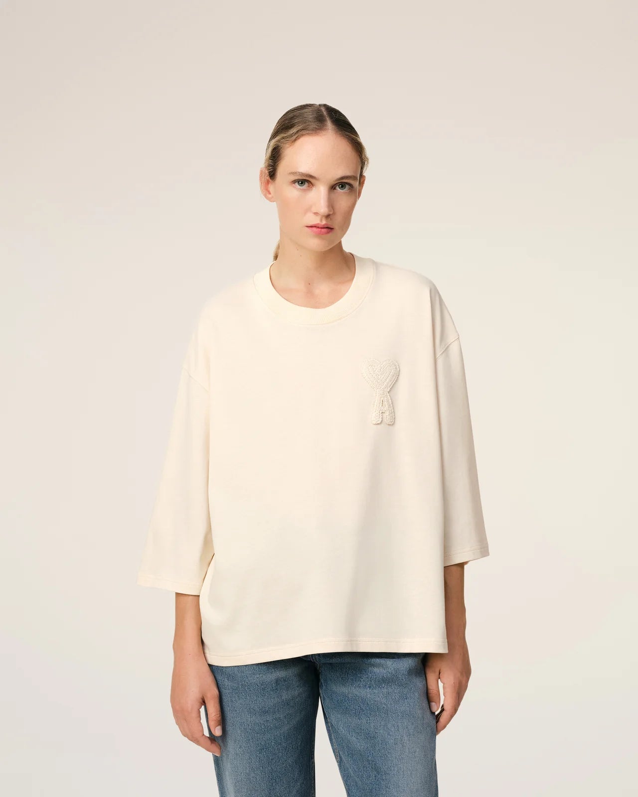 Ami T-shirt with Ami de Coeur Patch