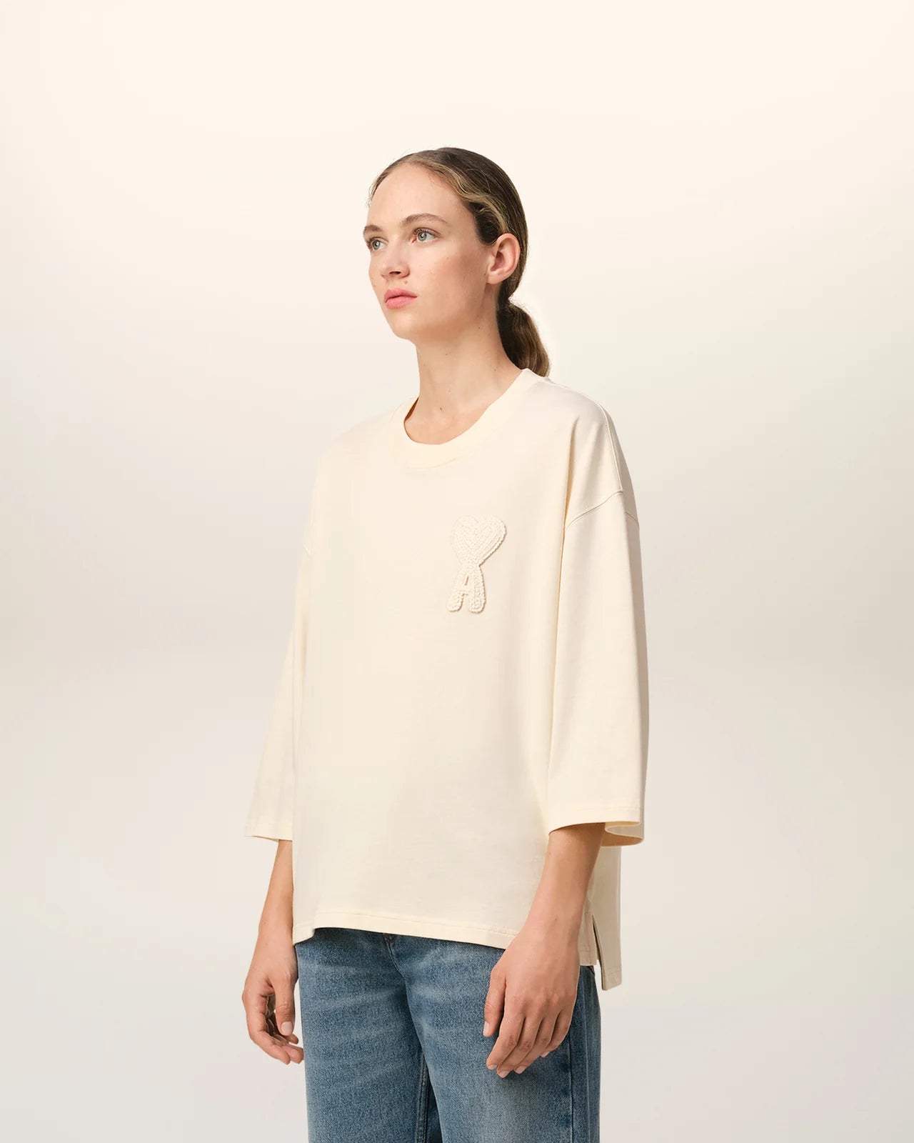 Ami T-shirt with Ami de Coeur Patch