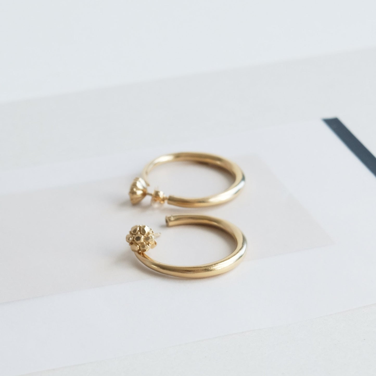 LAH Paris Enlacer Inverted Hoop Earrings - 18K Gold Vermeil