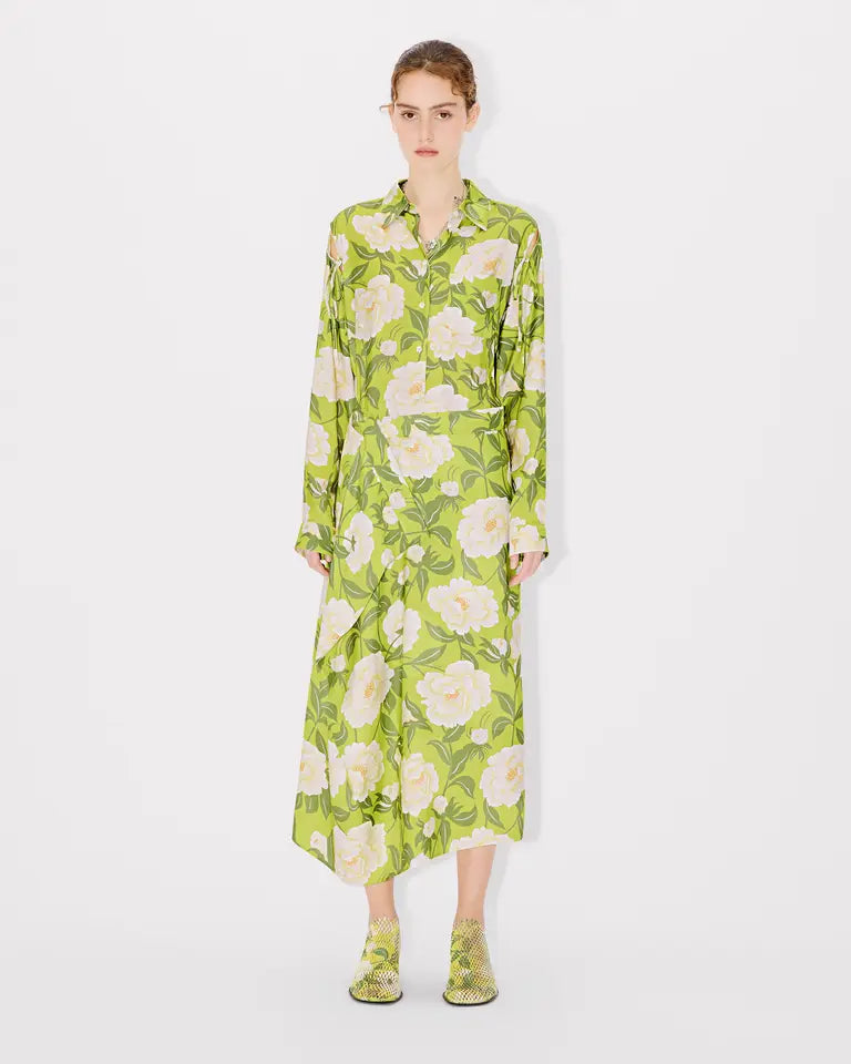 Kenzo Peonies Open Shoulder Shirt