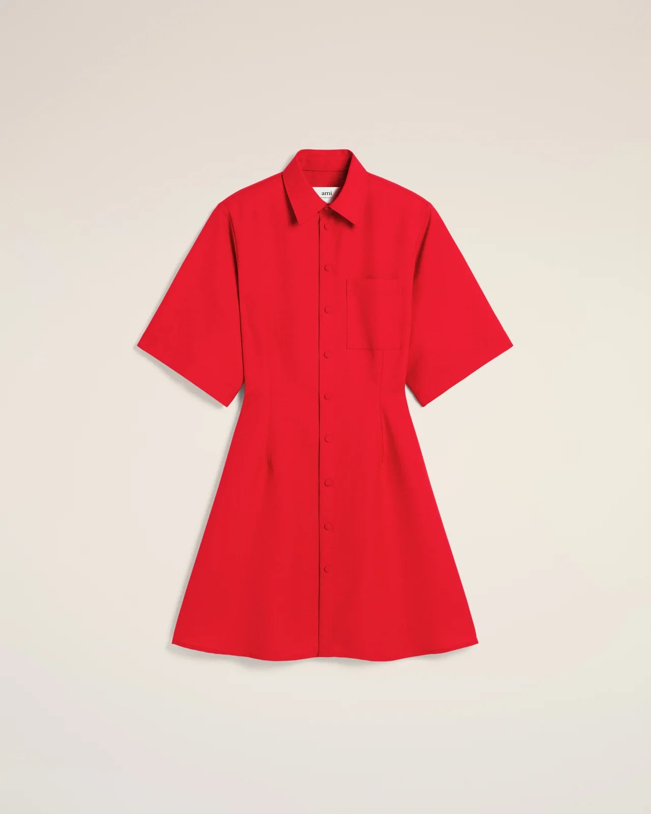 Ami Short Sleeve Shirt Dress
