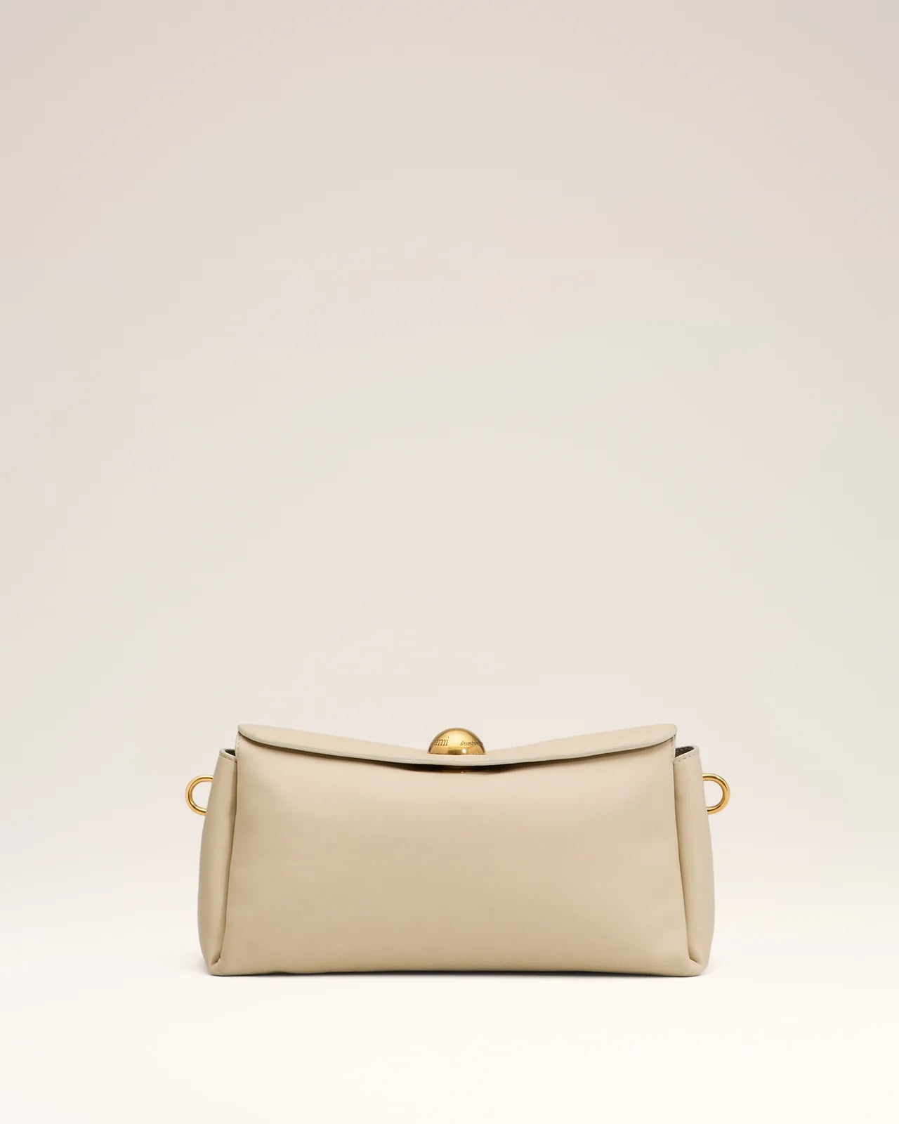 Ami Beige Leather Carousel Bag