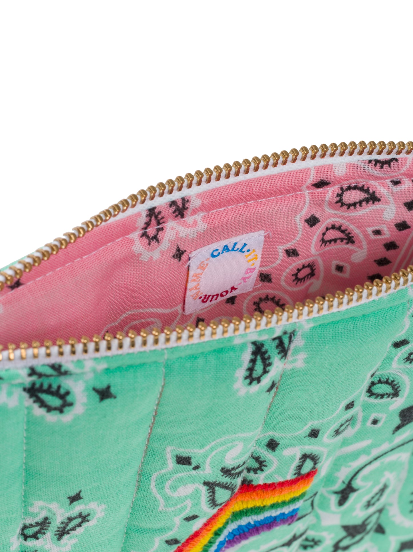 Call It By Your Name Mini Zipped Quilted Pouch