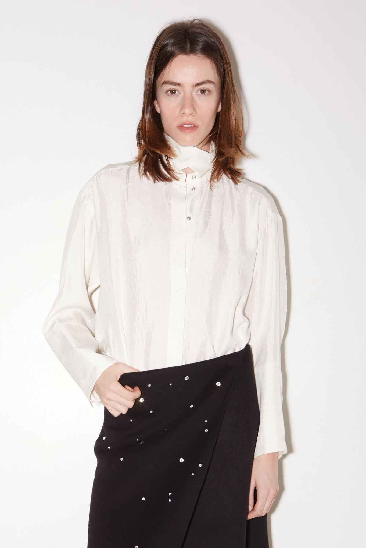 Roseanna Ally Acetate Satin Shirt