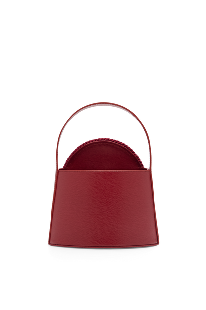 DESTREE Gunther Red Leather Bag with Passementerie Detail