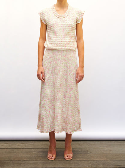 Molli Cocktail5 Fluid Skirt in an Origami Knit
