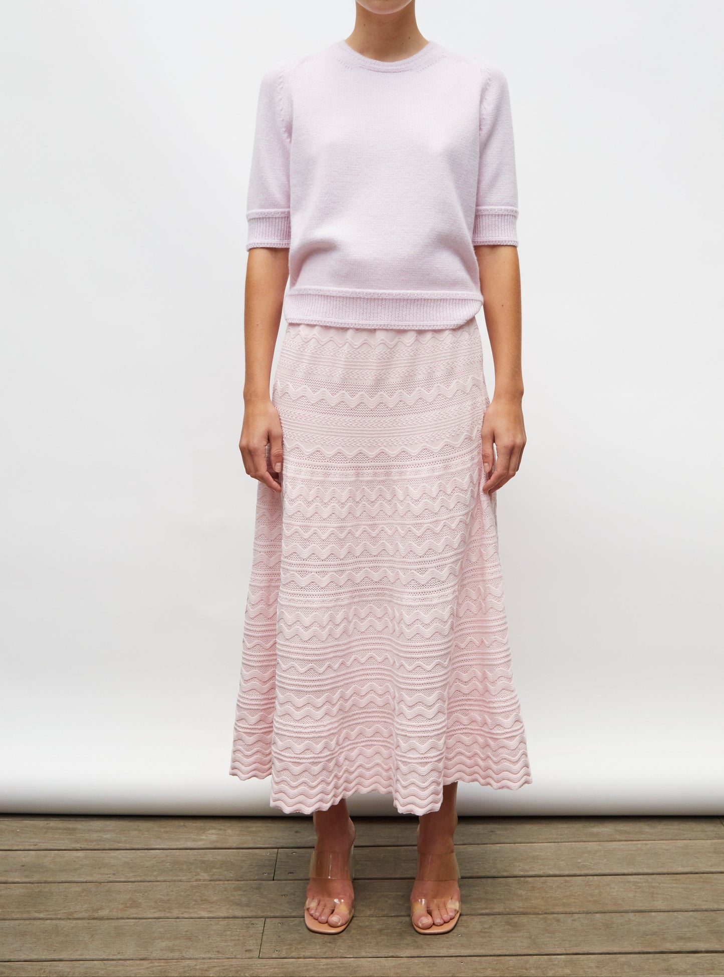 Molli Diva Long Skirt in a Rick-Rack Knit