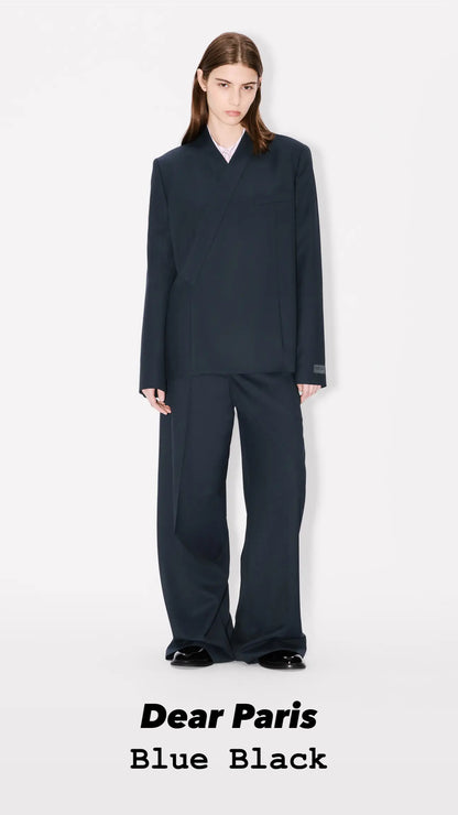 KENZO 'Weave' wide leg pants