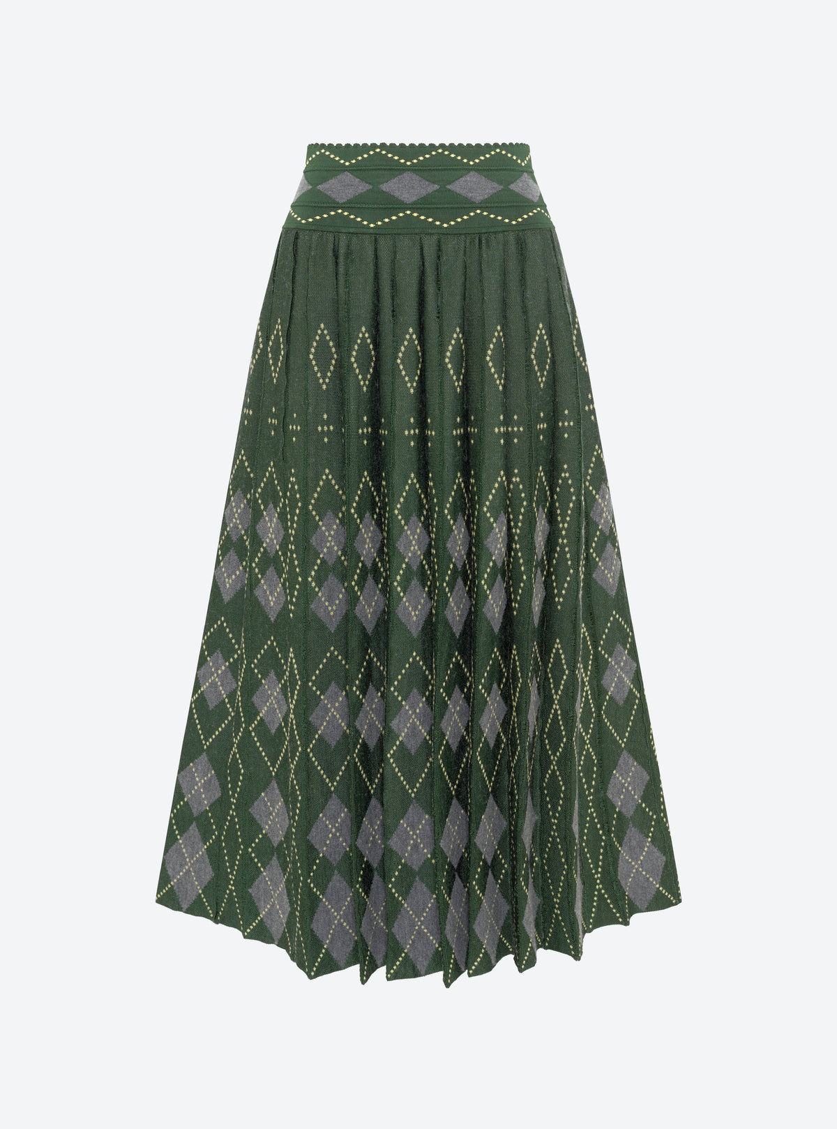 Molli Famous Fluid Argyle Knit Skirt