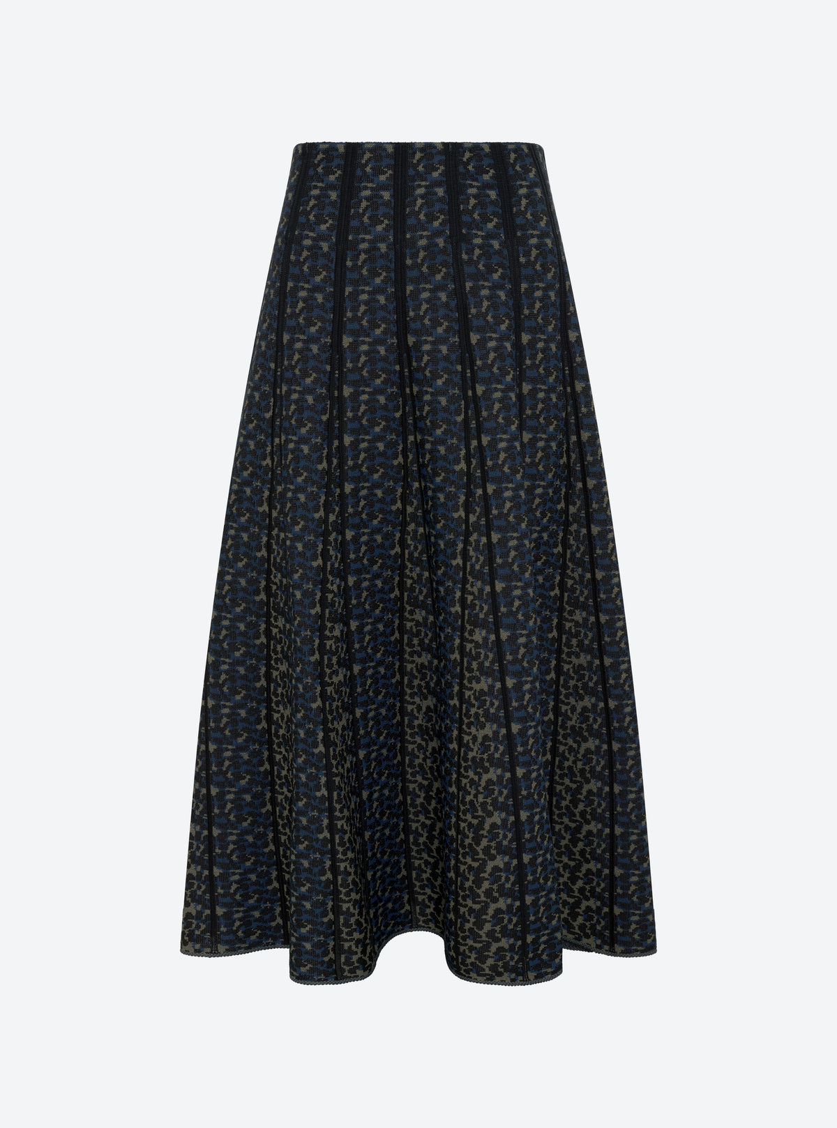 Molli Feline Knit Skirt in Leopard Jacquard