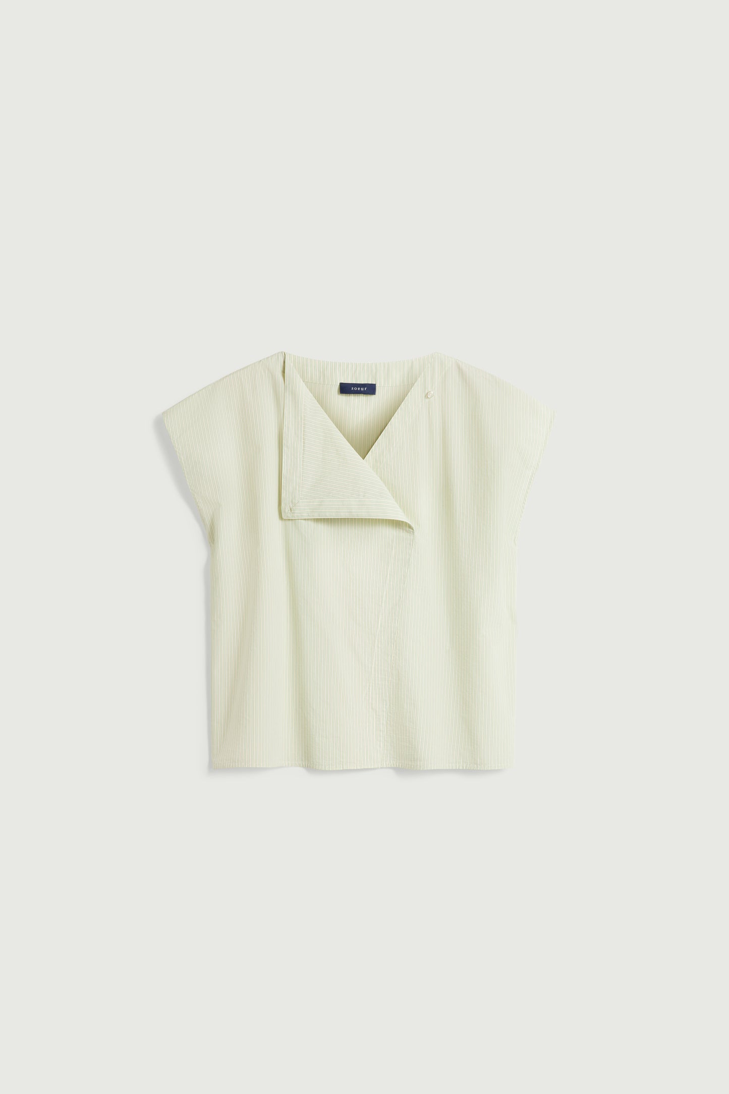 Soeur Lorena Sleeveless Blouse with Stripes