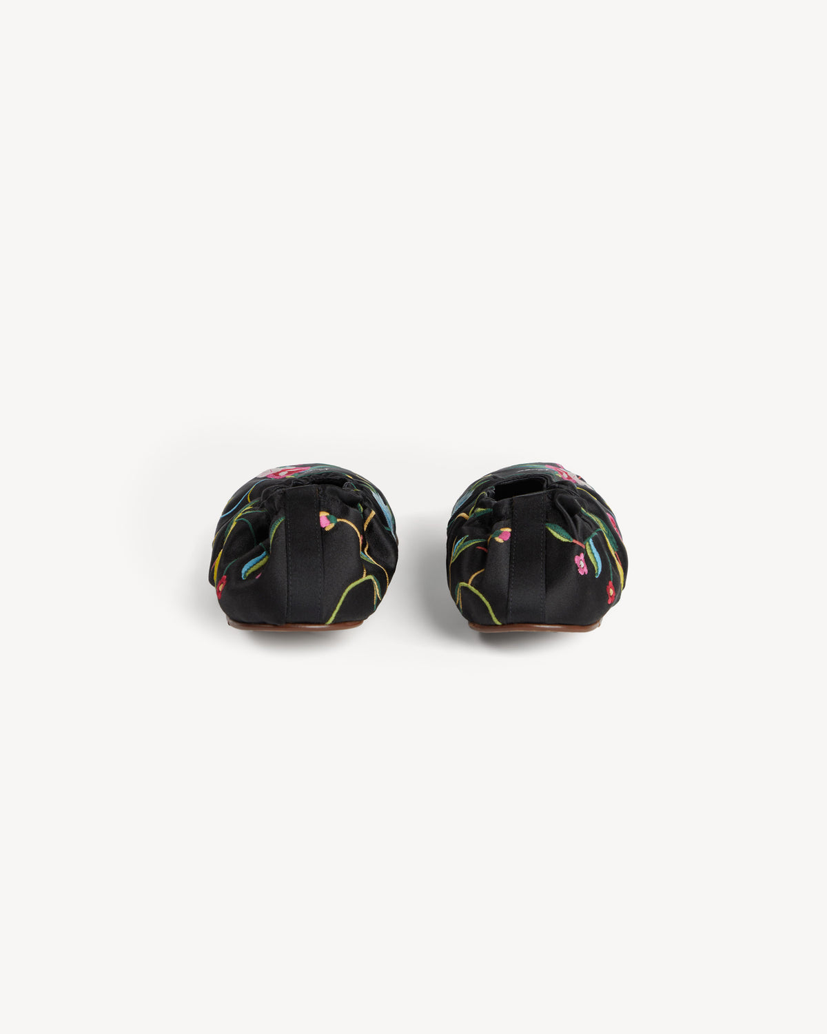 Kenzo Ballet Ballerinas in Emboidered Satin