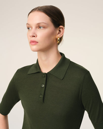 Ami Green Tonal Ami de Coeur Polo