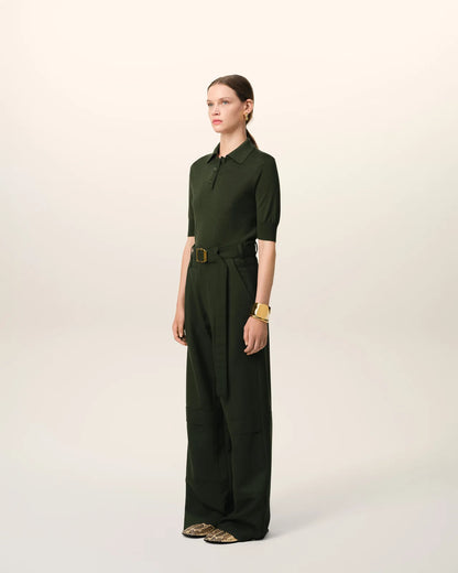 Ami Green Tonal Ami de Coeur Polo