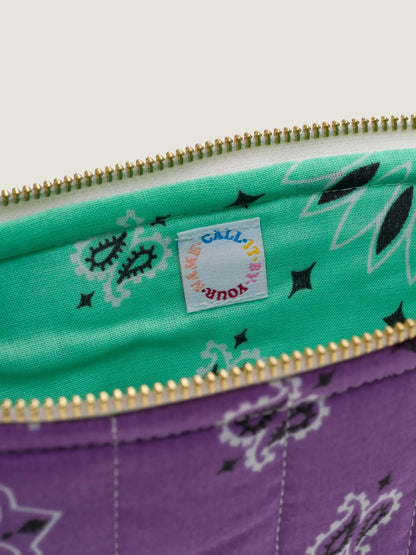 Call It By Your Name Zipped Quilted Pouch
