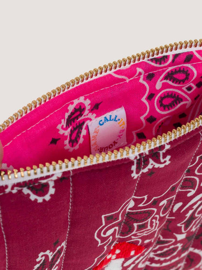 Call It By Your Name Mini Zipped Quilted Pouch