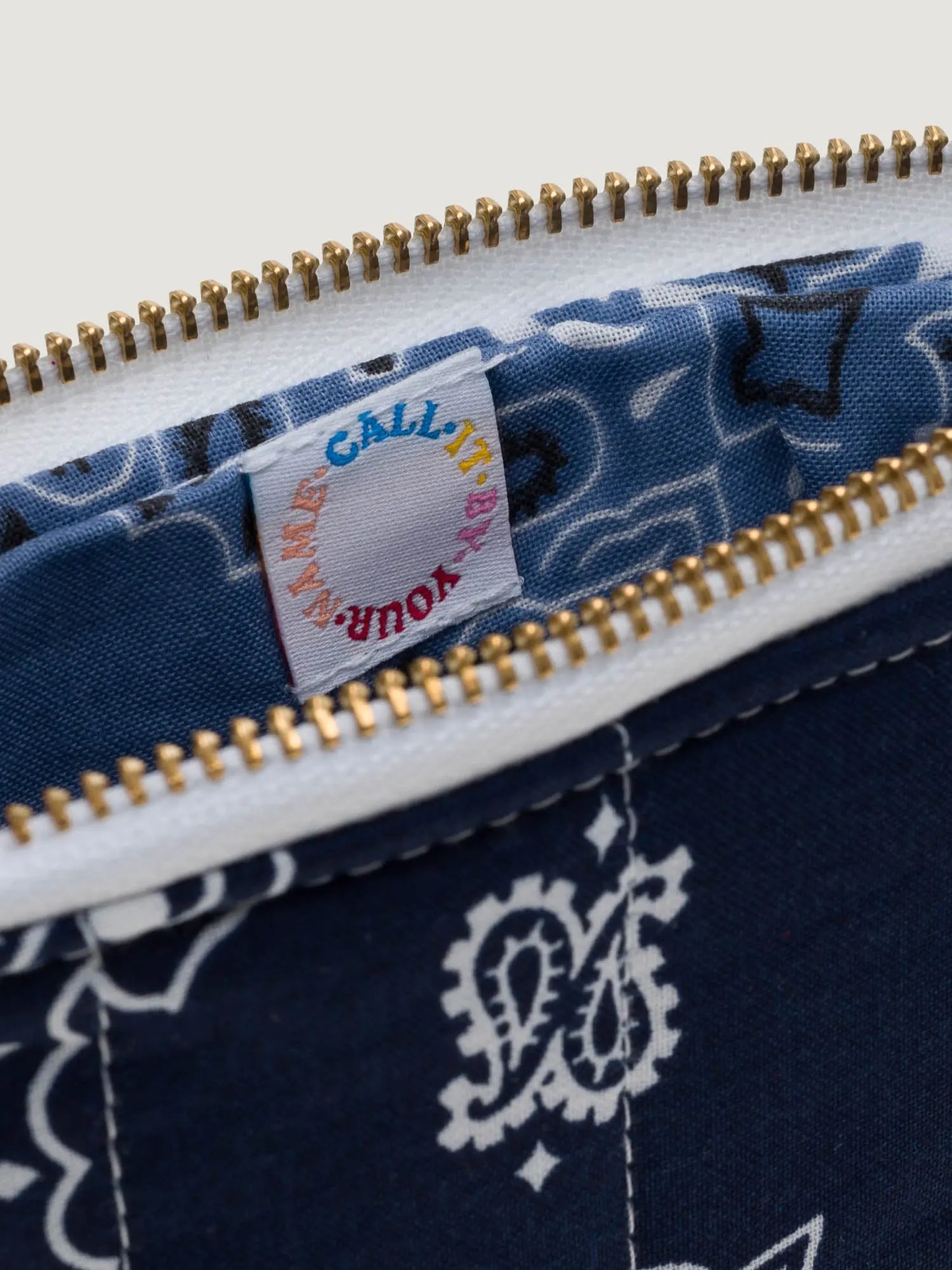 Call It By Your Name Mini Zipped Quilted Pouch