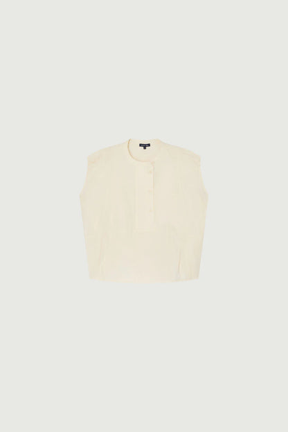 Soeur Danube Blouse in Crinkled Poplin