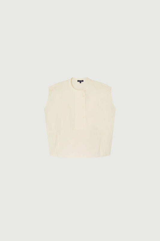 Soeur Danube Blouse in Crinkled Poplin