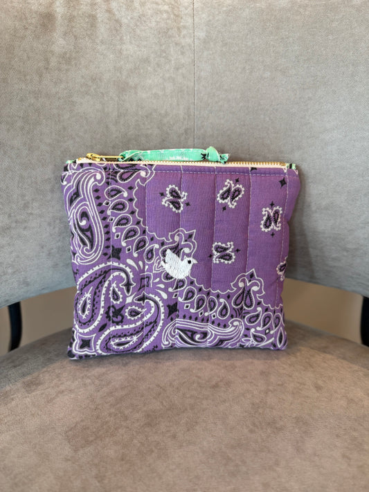 Call It By Your Name Mini Zipped Quilted Pouch