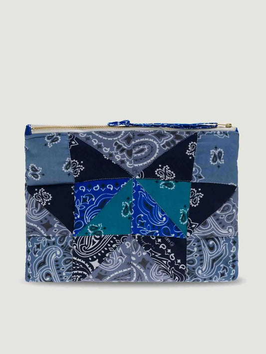 Call it by your name Zipped Quilted Pouch - Patchwork