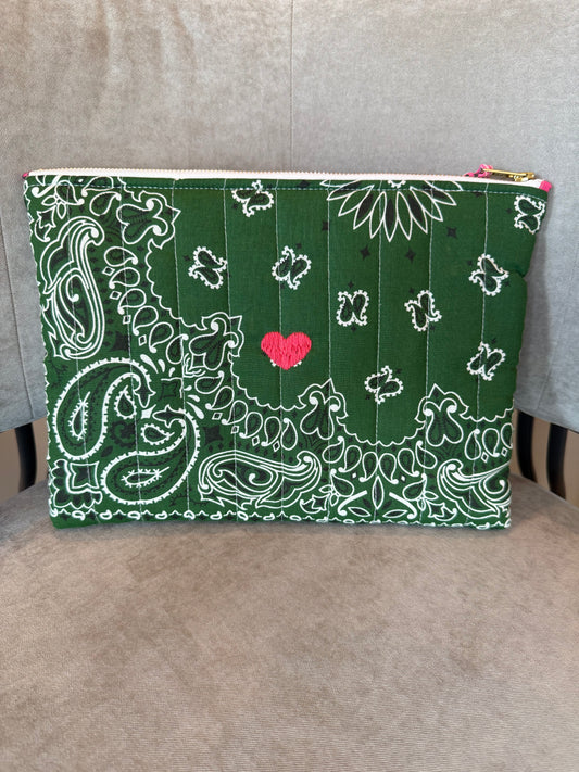 Call It By Your Name Zipped Quilted Pouch
