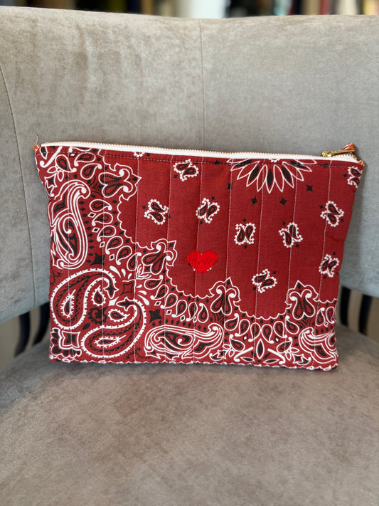 Call It By Your Name Zipped Quilted Pouch
