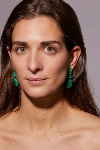 Ivarene Avalon Earrings - Malachite