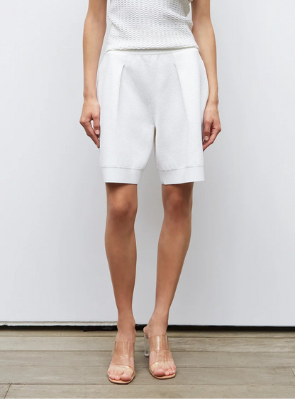 Molli Alto Bermudas in Waffled Knit