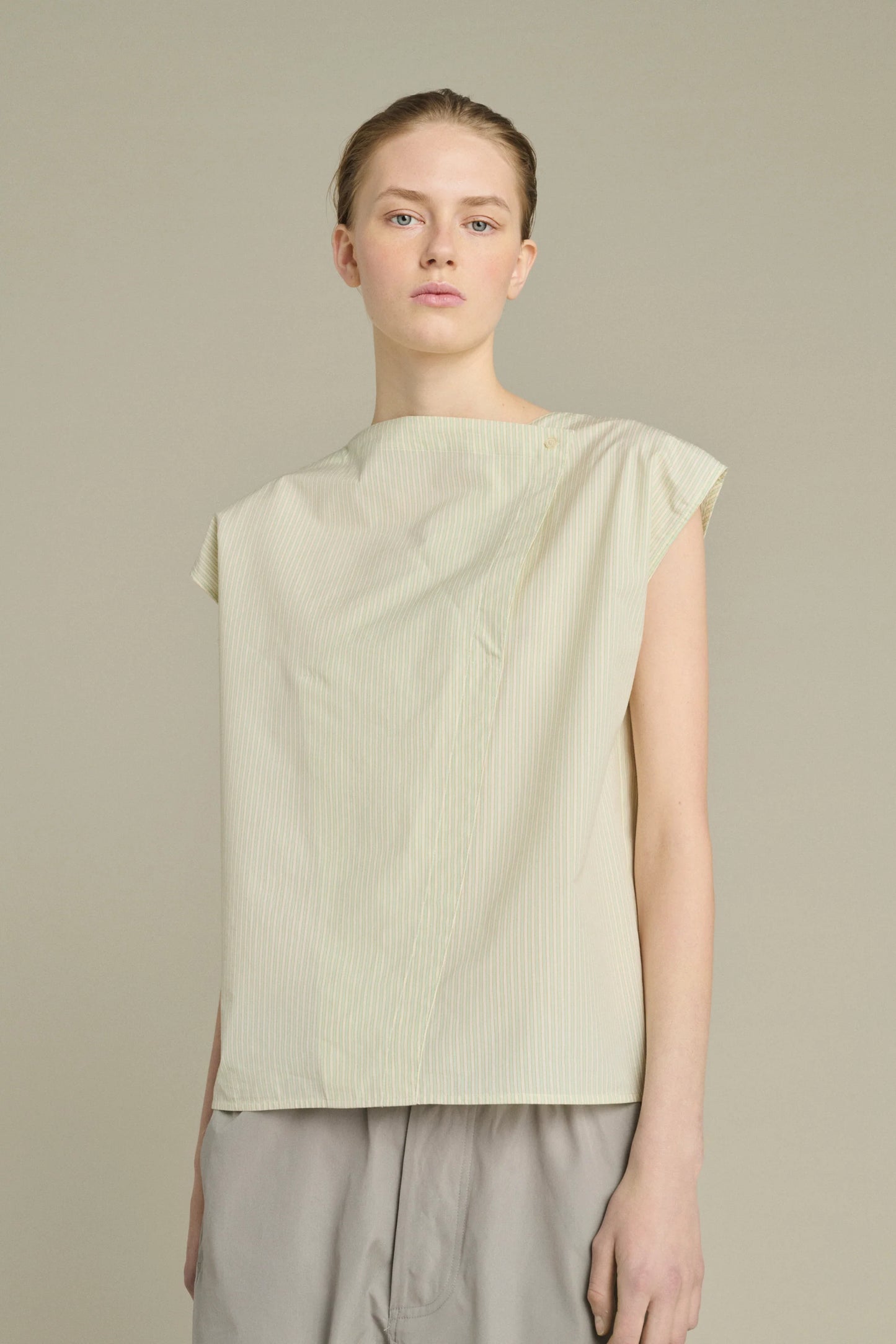 Soeur Lorena Sleeveless Blouse with Stripes