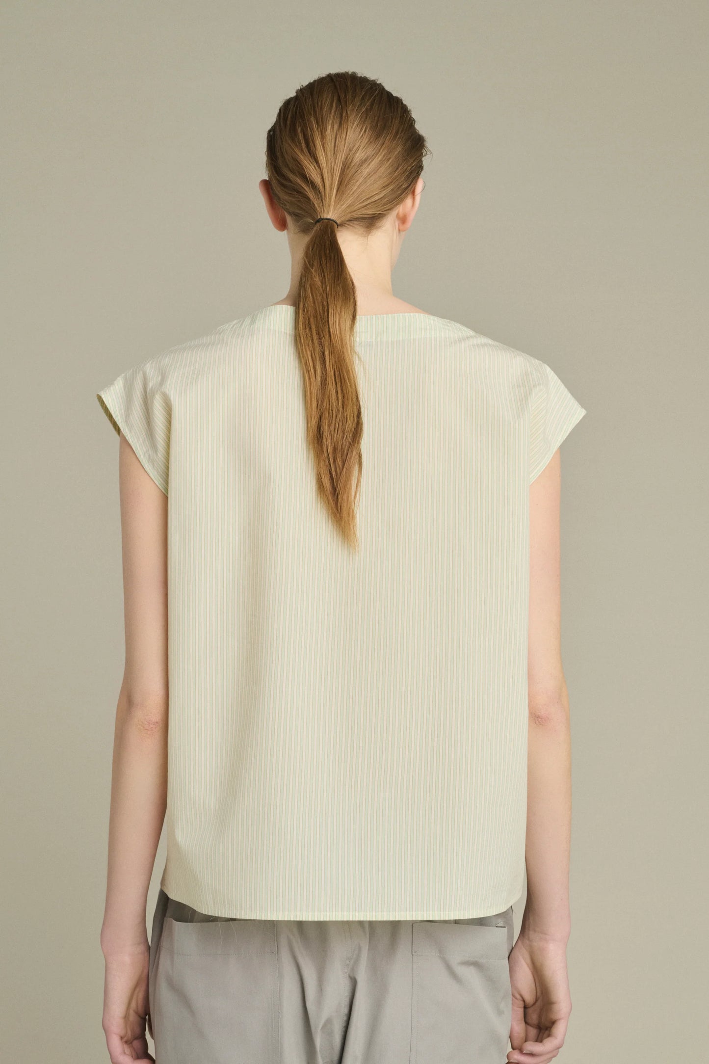 Soeur Lorena Sleeveless Blouse with Stripes