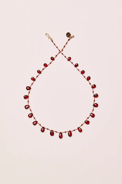 Ivarene Elston Drops & Beads Garnet Necklace