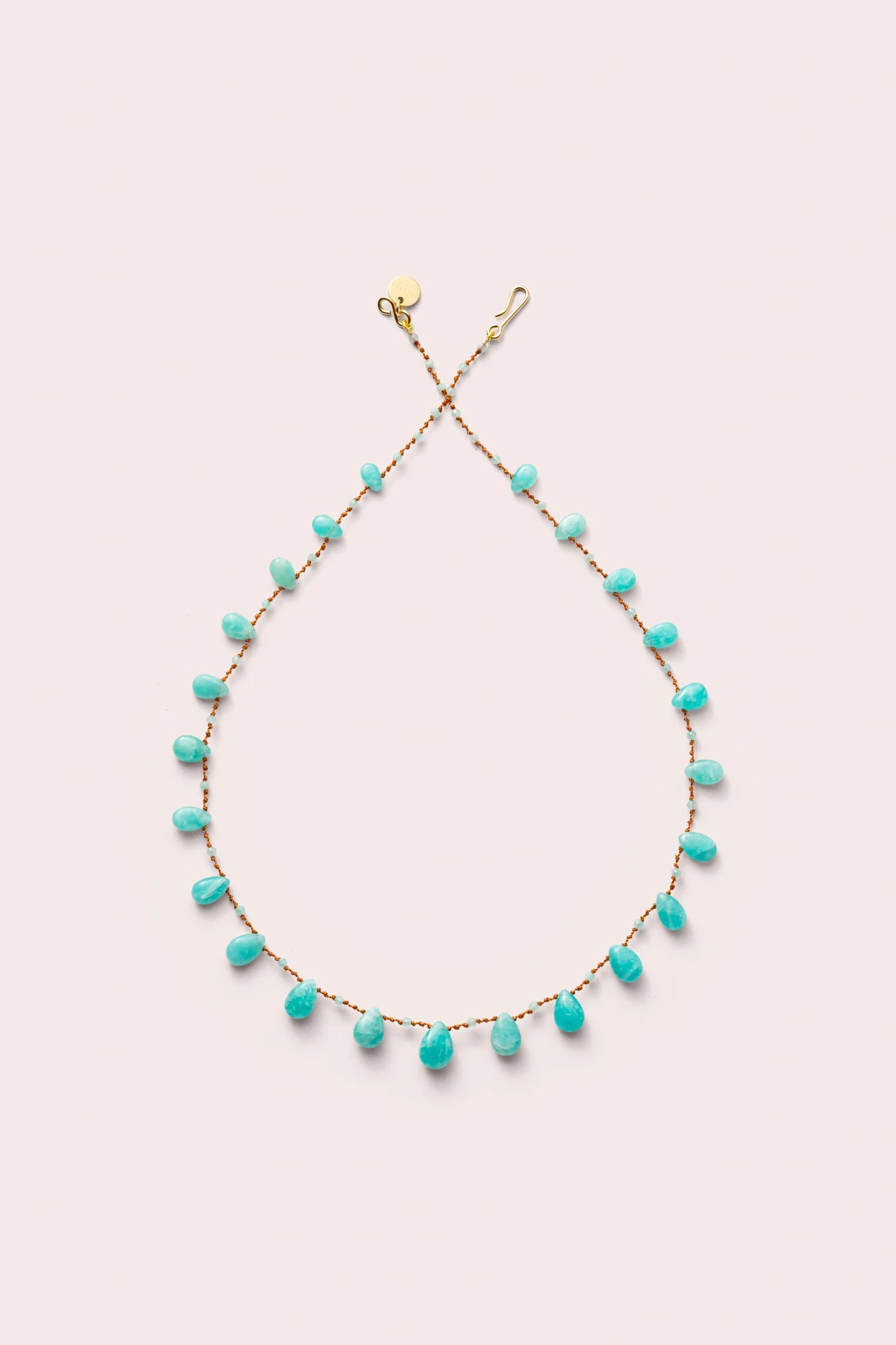 Ivarene Beetle Drops & Beads Amazonite Necklace