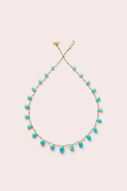 Ivarene Beetle Drops & Beads Amazonite Necklace